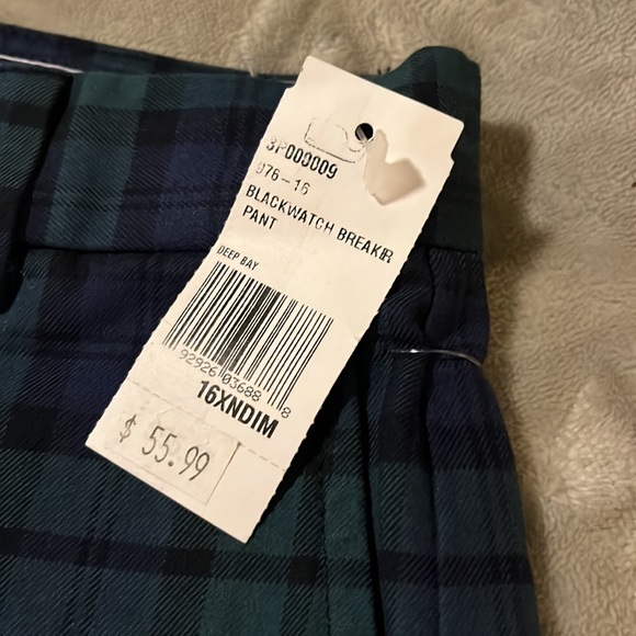 Vineyard, vines, black watch plaid Freaker pants, size 16 - Picture 2 of 4